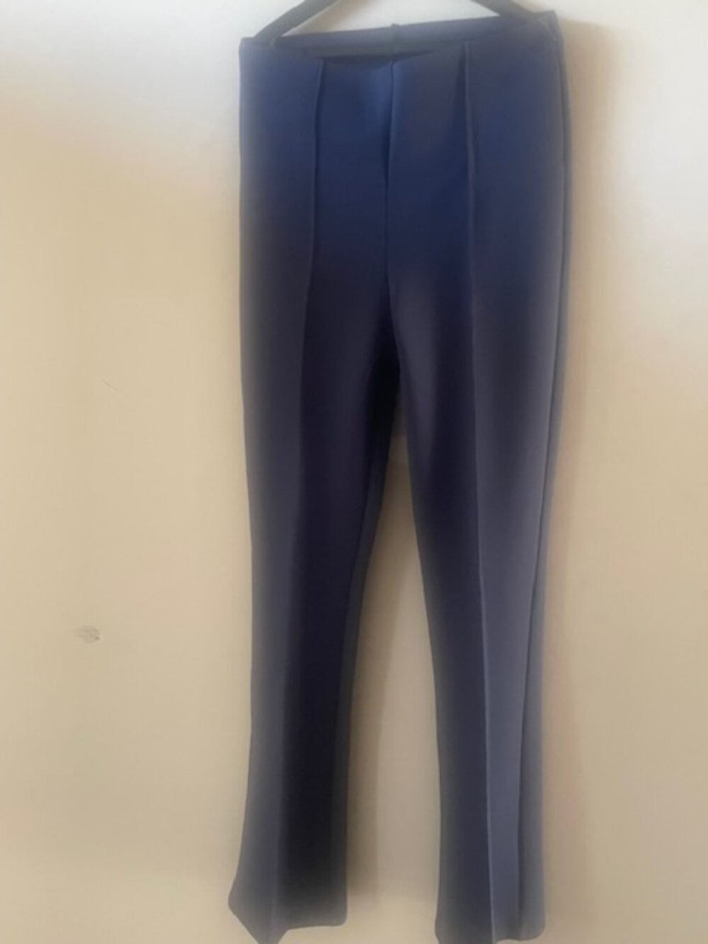 Yogalicious women's blue formatic scuba upper east side flare pants xs